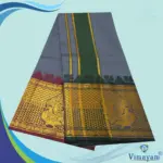 Grey Colour Soft Silk 9 Inch Border(Assorted Border designs) - Image 2