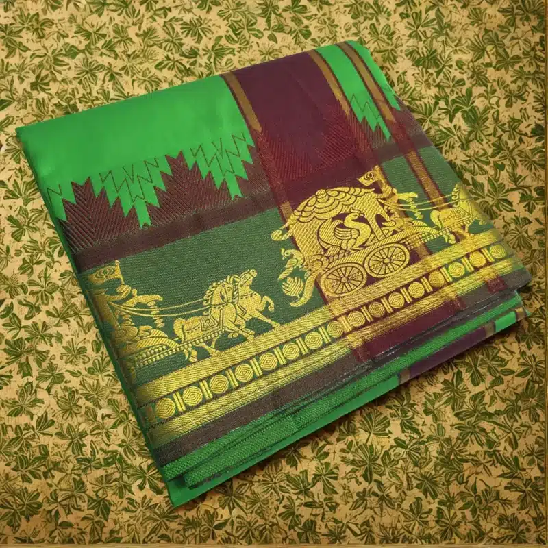 Leaf Green Soft Silk