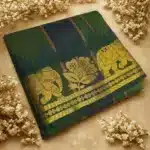 Dark Green soft silk