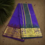Violet Soft Silk Premium Quality Dhoti Towel 9X5 - Image 2