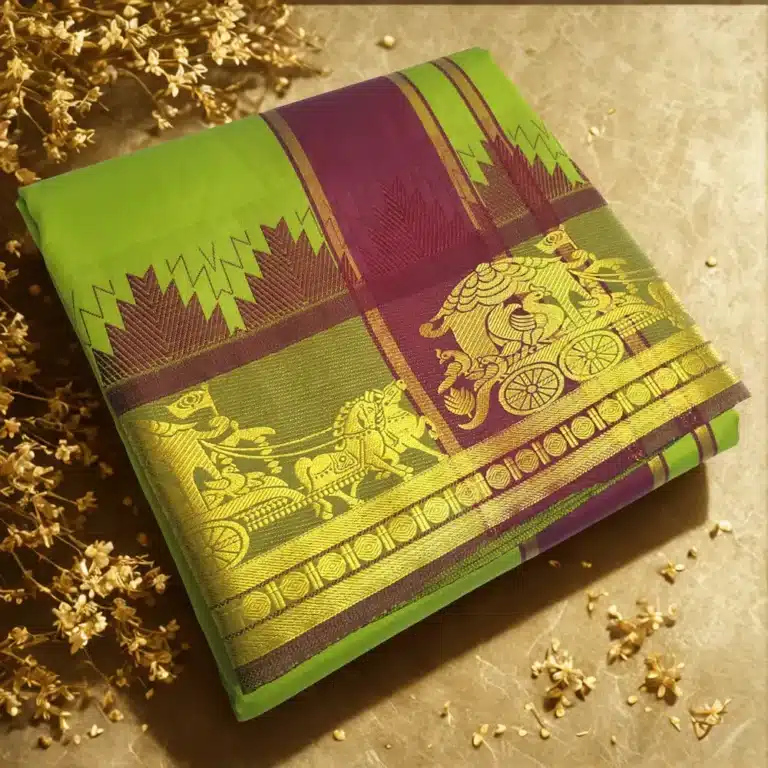 electric green soft silk