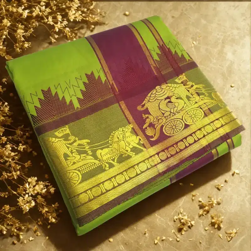 electric green soft silk