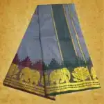 Grey Soft Silk Premium Quality Dhoti Towel 9X5 - Image 2