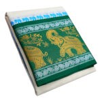 Fancy Elephant Designed 11" Border Dhoti