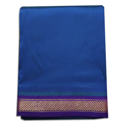 Blue Colour art Silk MayilKan Colour Dhoti