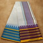 Temple Border Half White Premium Quality Dhoti - Image 2