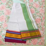 Pure Cotton Dhoti with Multi Colour Border Best Quality - Image 2