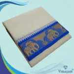 Blue and Maroon Border Dhoti(Assorted Border Designs)