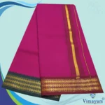 Queen Rose Color Dhoti with Udraj/Coin Border Dhoti - Image 2
