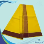 Yellow Colour Dhoti 2 Inch Gundanji Fine Quality - Image 2