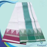 Temple Border Fancy White Dhoties 9X5 - Image 3
