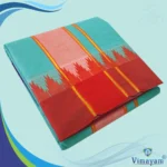 Green Colour Temple Border Premium Quality Dhoti 9X5