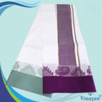 Temple Border Special White Dhoties 9X5 - Image 2
