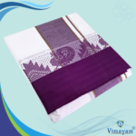 Temple Border Special White Dhoties 9X5