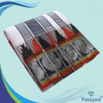 Double Colour Temple Border Premium Quality Cotton Dhoti