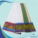 Pyramid Peacock Pure Cotton Dhoti Premium Quality - Image 2