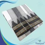 Plain Mokku Black Border Vaishnava Dhoti Pure Cotton White Best Quality
