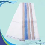 Mild Border Vaishnava Dhoti Pure Cotton dhoti(Assorted Borders) - Image 2